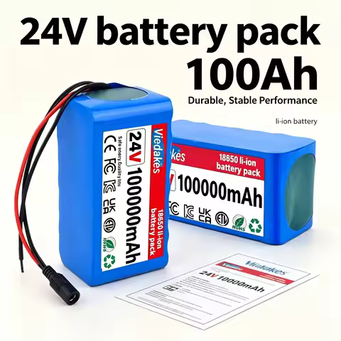 24V 100000mAh 7S3P 21700 29.4V 80000mAh Li-ion Battery Pack + Free 2A Charger for Wheelchairs Power 