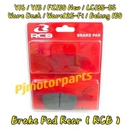 Y16 Y16ZR/Y15 Y15ZR/LC135 5S/FZ 150 new/Belang/Dash/Future/Wave 125 Fi (Original RCB) Rear Disc Brake Pad Brek Belakang