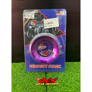 NLK CARBURETOR TRUMPET SHORT VELOCITY STACK PURPLE BLUE