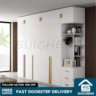 SG Modular Wardrobe White Wardrobe 2/3/4/5/6 Doors Wardrobe White