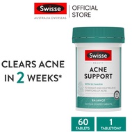 Swisse Beauty Acne Support 60 Film Coated Tablets (EXP:01 2027)