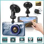 Front&amp;Back Dual Lens Dash Cam Car DVR 1080P Recorder Reverse Camera Car Dash Cam 1080P Dash Camera Dual Lens Built in DVR Recorder Dashcam G-Sensor Loop Recording Parking Monitorin