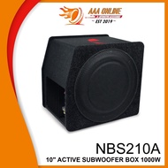 [AAAONLINE]Car Speaker Nakamichi NBS210A - 10" Active Subwoofer Box 1000W | Woofer Kereta | Car Woofer | NBS 210A低音炮音响汽车