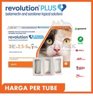 b♫6c revolution cat plus orange 2.5 - 5 kg / obat kutu kucing p➸k4