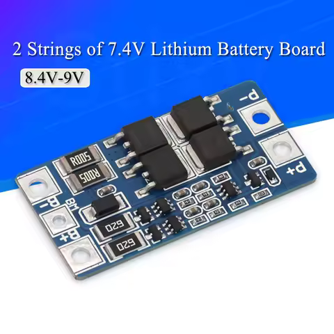 Stlxy 2S 10A 7.4V 18650 lithium battery protection board 8.4V balanced function/overcharged protecti