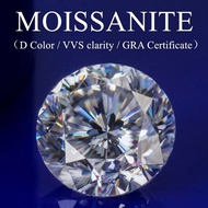 Moissanite Diamond Round Brilliant 6.5mm 1ct D VVS1 Premium GRA USA Certificate