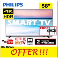 Philips 58 inch 58PUT6604 4K UHD HDR 10 SMART LED TV DVB T2 Ultra HD DVB-T2 58PUT6604/68 (similar to 60 inch)1