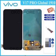 Original AMOLED LCD Display For Vivo V17 Pro 1910 LCD Display Touch Screen Digitizer Full Set Assemb