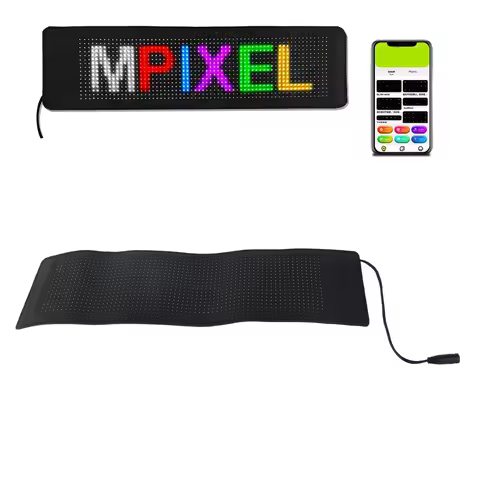 Flexible LED Store Sign USB 5V Bluetooth App Control Custom Text Pattern Animation Programmable Huge