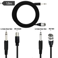 BNC Male to Female to 6.35mm 1/4 Inch Male Audio Cable 6.35mm Mono TS Male to BNC Cable Data Cable