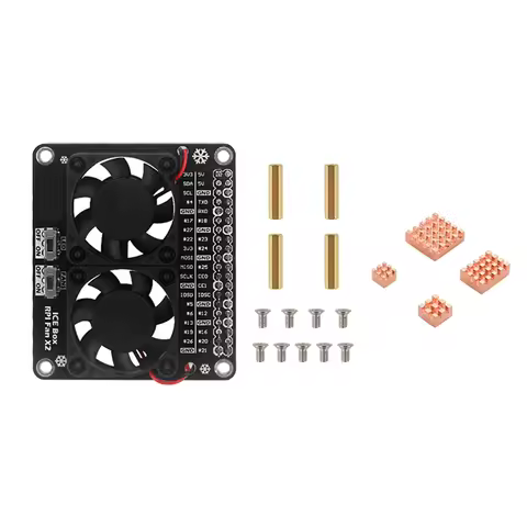 Superior-Dual Cooling Fan GPIO Extension Board For Raspberry Pi 4 Model B, Also Fits For Raspberry P