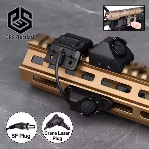 Airsoft UN ModButton Hot Button Pressure Remote Switch SF Crane Plug For Surefir M300 M600 Flashligh