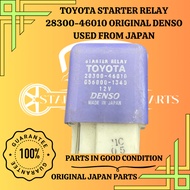 TOYOTA STARTER RELAY 28300-46010 ORIGINAL DENSO USED FROM JAPAN