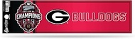 Rico Industries NCAA Georgia Bulldogs CFP College Football 2023 National Champions 3" x 12" Bumper S