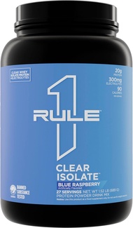 Rule 1 Proteins Clear Isolate - 1.52 Lb (27 Servings) เวย์โปรตีนไอโซเลท รสผลไม้ เพิ่มกล้ามเนื้อ ลดไ