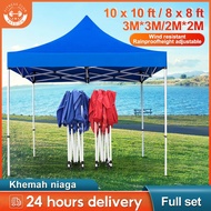 Passion【Ready Stock】10 x 10 Full Set Roof 3x3m folding canopy Express Night Market Canopy Camping Te