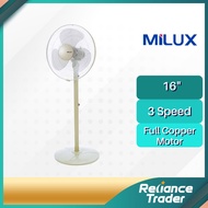 Milux 50W Stand Fan 16" Full Copper Motor MSF-1602SE