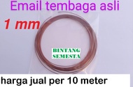 Kawat Email Tembaga Premium 1mm Gulungan 10 Meter untuk Trafo dan Kabel