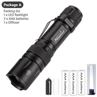 Alonefire X33 4in1ไฟฉายหลากสี300 Lumen Zoomable One สีขาวสีแดงสีเขียวสีฟ้าแสงไฟฉาย