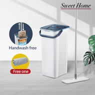 Supamop Slide Clean Double Scraper Flat Mop Set 1 Year Warranty/Stainless Steel Handle/4 Colors Available