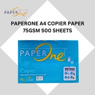 PAPERONE A4 PAPER COPIER 75GSM 500 SHEETS/PAPERONE A4 KERTAS 75GSM 500 HELAI.