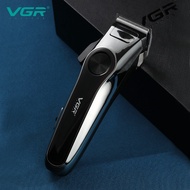 Vgr Smart Electric Clipper Hair Clipper Professional High-Power Oil Hair Clipper Household Hair Clipper Shaving Handy Tool Rechargeable Silent Electric Clipper