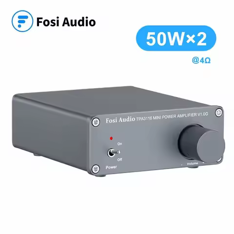 Fosi Audio 2 Channel TPA3116D2 Stereo Audio Class D Amplifier 50W X 2 - V1.0 Power Amplifier For Hom