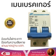 รุ่นขายดี เบรคเกอร์ งานไฟฟ้า BF เมนเบรกเกอร์ 2 สาย 50 แอมป์ RFB1-63  ตัดไฟ ป้องกันไฟดูด ไฟรั่วอย่างม