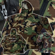 แจ็คเก็ตวินเทจ Vintage US Army M81 Woodland Camo Jacket - Military Surplus Parka แจ็คเก็ตทหาร แจ็คเก