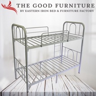 Single size Double Deck Metal Bed Frame.Bunk. For Siblings Dormitory Tenants Helpers.