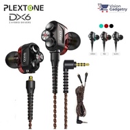 Plextone Dx6 Gaming Earphone Headset In-Ear Earbud 3 Hybrid Drivers Detachable (3.5 Mm)