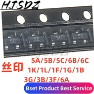 50PCS BC847C SOT BC847 SOT-23 1G BC847B BC846B BC848B BC848C BC856B BC857B BC857C BC817-40 BC817-25 