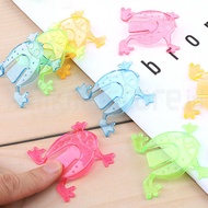 Transparent Plastic Mantul Frog Toy Bouncing Frog Toy Jumping Frog