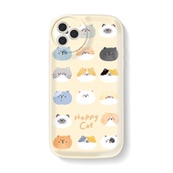 Good case airbagcase For IPhone 14 Pro Max IPhone Case Thickened TPU Soft Case Clear Case Airbag Shock Resistant Cartoon Cute Cat Kitty Compatible for  iPhone 11 12 13 14 Pro Max 15 Pro Max iPhone XR 7 8 Plus X XS Max SE 2020(without holder)