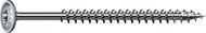 SPAX Wood Screws 6.0 x 80 mm, Pack of 100, T-Star Plus, Flat Head, Partial Thread, 4CUT, Wirox A3J, 