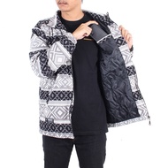 Jaket Bomber Flanel Pria Kotak Lengan Panjang Sweater Tebal Premium