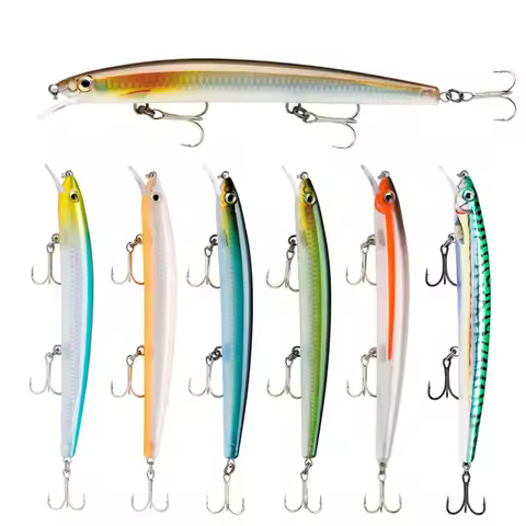1PCS Popular Minnow Fishing Lure 13cm 15g Floating Hard Wobbler Crankbait 3D Eyes Artificial Bait Tr
