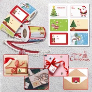 1Roll/250pcs 6 Designs Christmas Gift Name Tags Present Seal Labels xmas Decals Gift Package Sticker