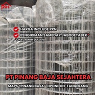 PROMO KAWAT RAM 4MM / WIREMESH GALVANIS 228 (4MM X 50 X 50 X 18M) / LUBANG KOTAK 5CM TINGGI 1.8 METE