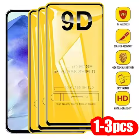 1-3PCS 9D Screen Protector For Samsung S25 Ultra S24 S23 S22 S21 S20 Note20 M55s M54 M52 M42 M32 M30