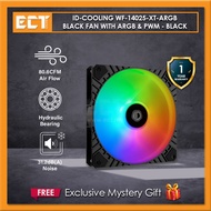 ID-Cooling WF-14025-XT-ARGB Black Fan with ARGB & PWM - Black / White