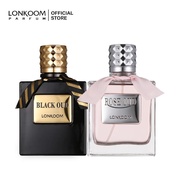 [Official]LONKOOM Perfume original 100ml×2 Black Oud+Rose Oud HALAL parfum gift Set for Men&amp;Women minyak wangi Lelaki Perempuan Floral–Fruity &amp; Woody Aromatic Fragrance Valentines Couple Gift