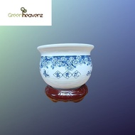 GHZ Chinese Style Rich Flower Home Decorative Ceramic Pot Pasu Bunga Seramik 中式富贵花家中装饰陶瓷花盆