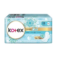 Kotex Herbal cool (TEA TREE) MAXI Day Wing 24cm (14's)