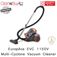EuropAce EVC 1150V | EVC 3201W Multi-Cyclone Vacuum Cleaner. HEPA Filter. 1400W Motor. 22,000PA Strong Suction Power. Safety Mark Approved. 1 Year Warranty. EVC1150V EVC3201W