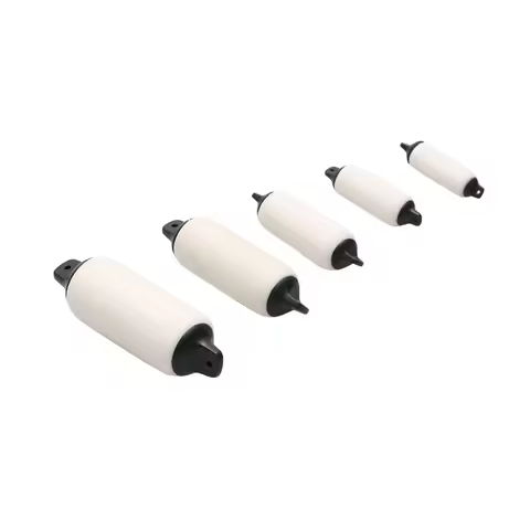 2PCS ABS/Silicone Crash Column Simulation Assembled Boat Model White Collision Bumping Post 20x8/22x