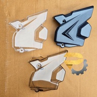 Y15 / Y16 FRONT SPROCKET COVER CARBON TRANSPARENT SMOKE Y15ZR Y16ZR T Y15ZR Coverset Y16ZR Coverset