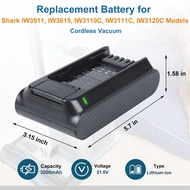 Shark XBTR625KSL XBTR625KSLEU Replacement Battery with Charger IW3511 Vacuum Cleaner Accessories Dur