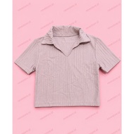 Top Grey Crop Top