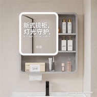 [FREE SHIPPING] Waterproof Smart Bathroom Mirror Mirror Cabinet Toilet Wall Light Storage Arc Dressi
